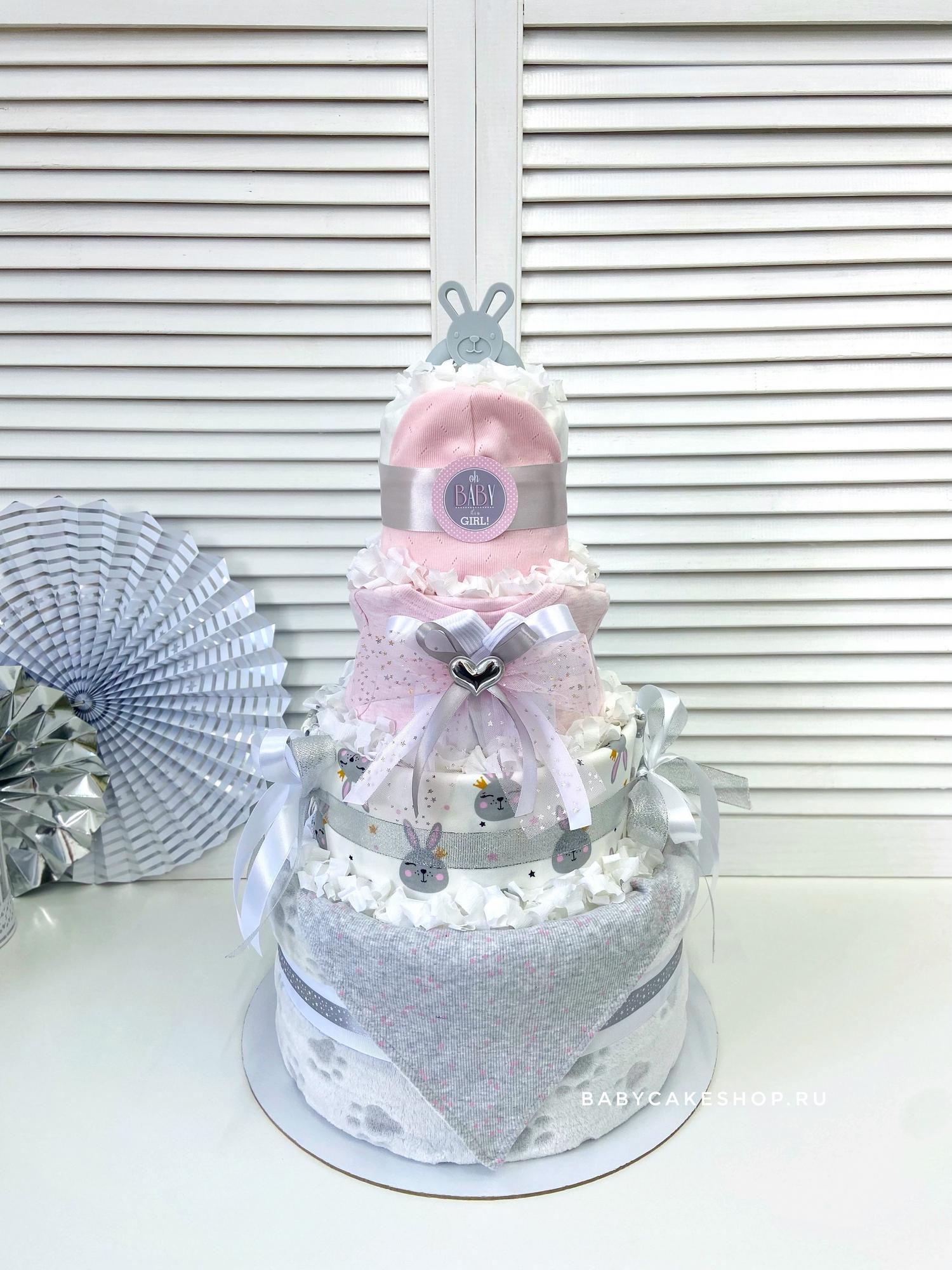 Торт из подгузников памперсов для двойняшек «Большой»