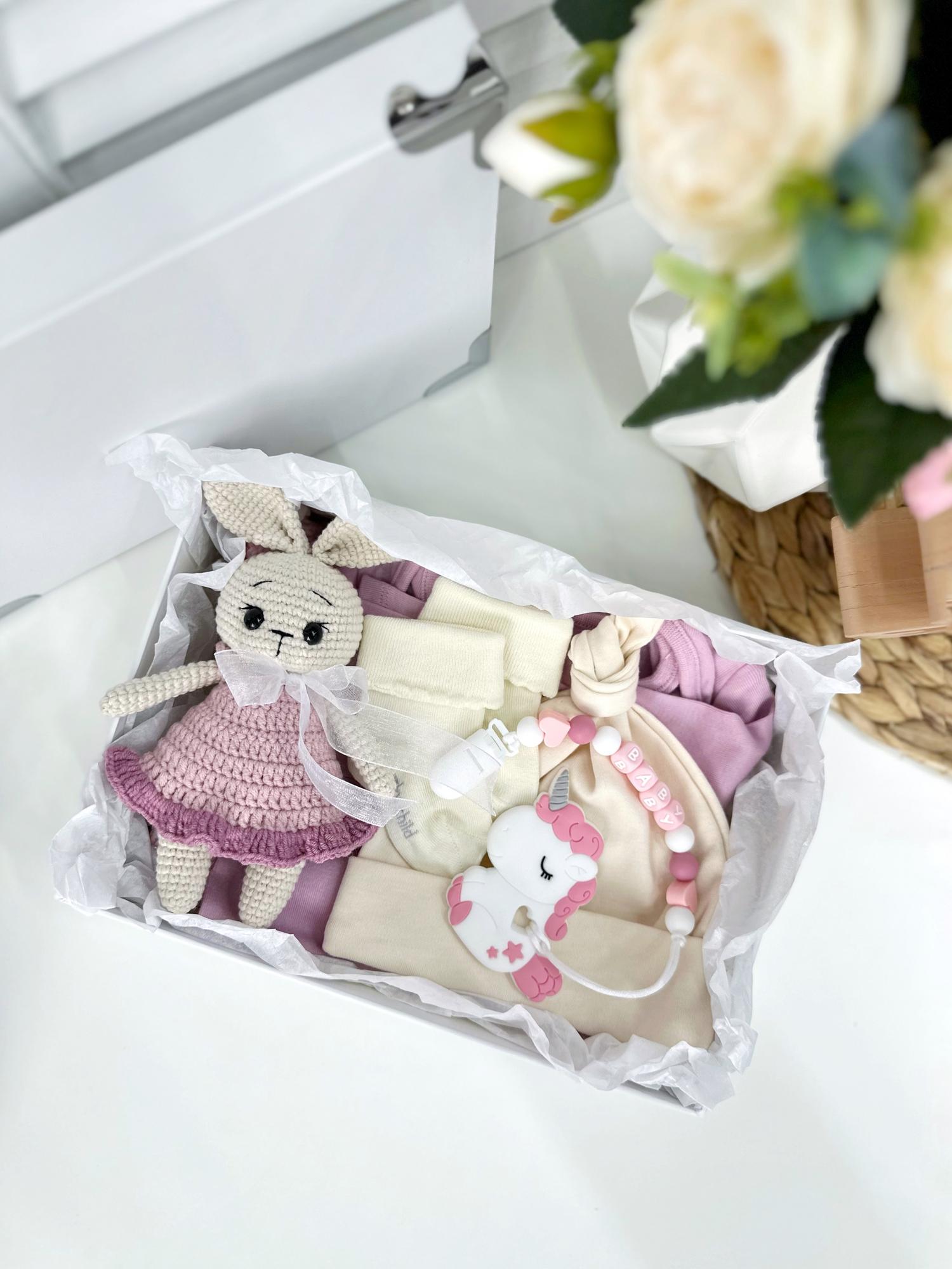 Бэбибокс набор на рождение девочки «Зайка куколка»
