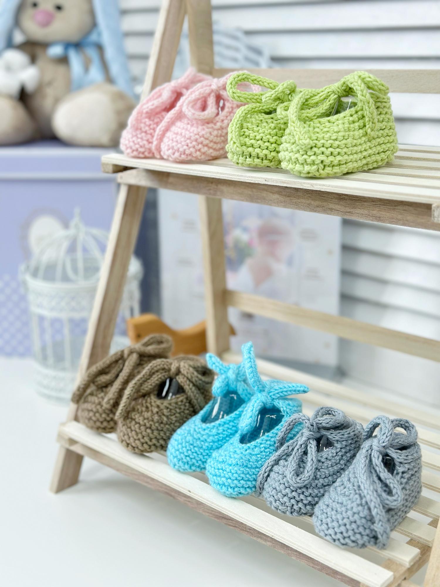 Пинетки вязаные ручная работа