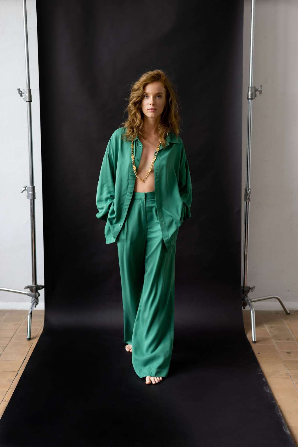 Брюки BASIC цвета "Тот самый Зеленый"