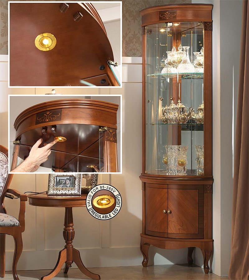 Витрина угловая (верхний модуль) Panamar 809.001