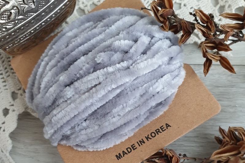 синель вискоза серая