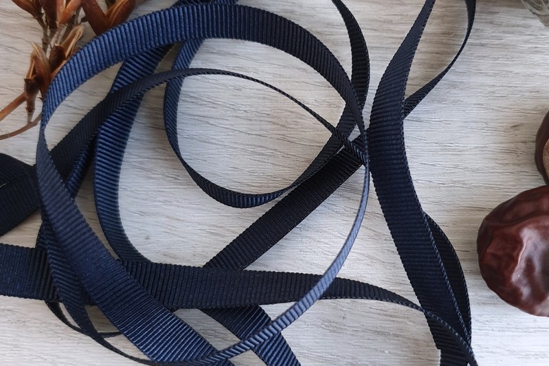 лента репсовая синяя