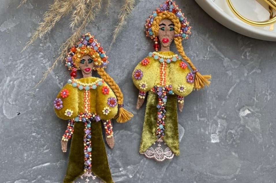 набор материалов для создания броши Василиса Премудрая