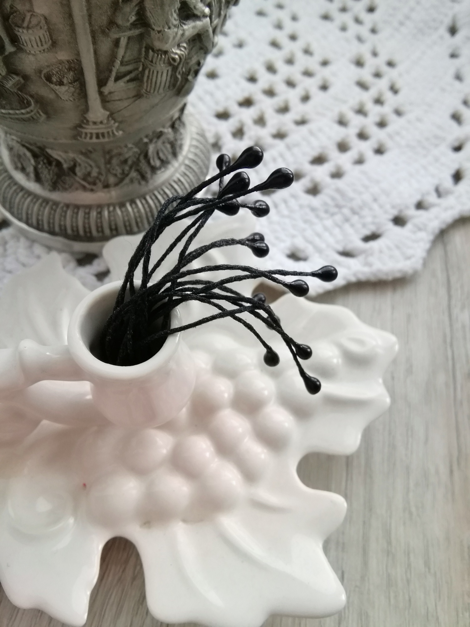 Тычинки для цветов черные (tch005)