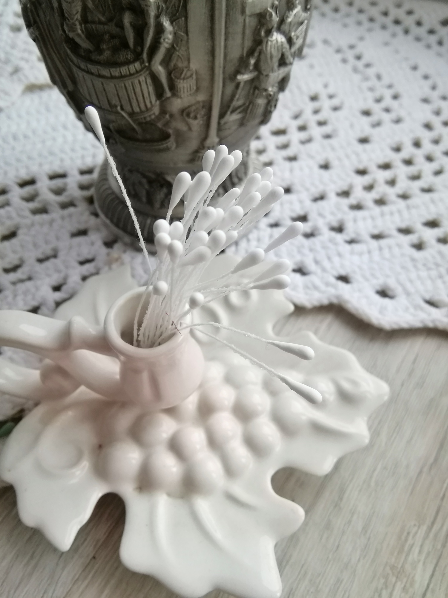 Тычинки для цветов белые (tch009)