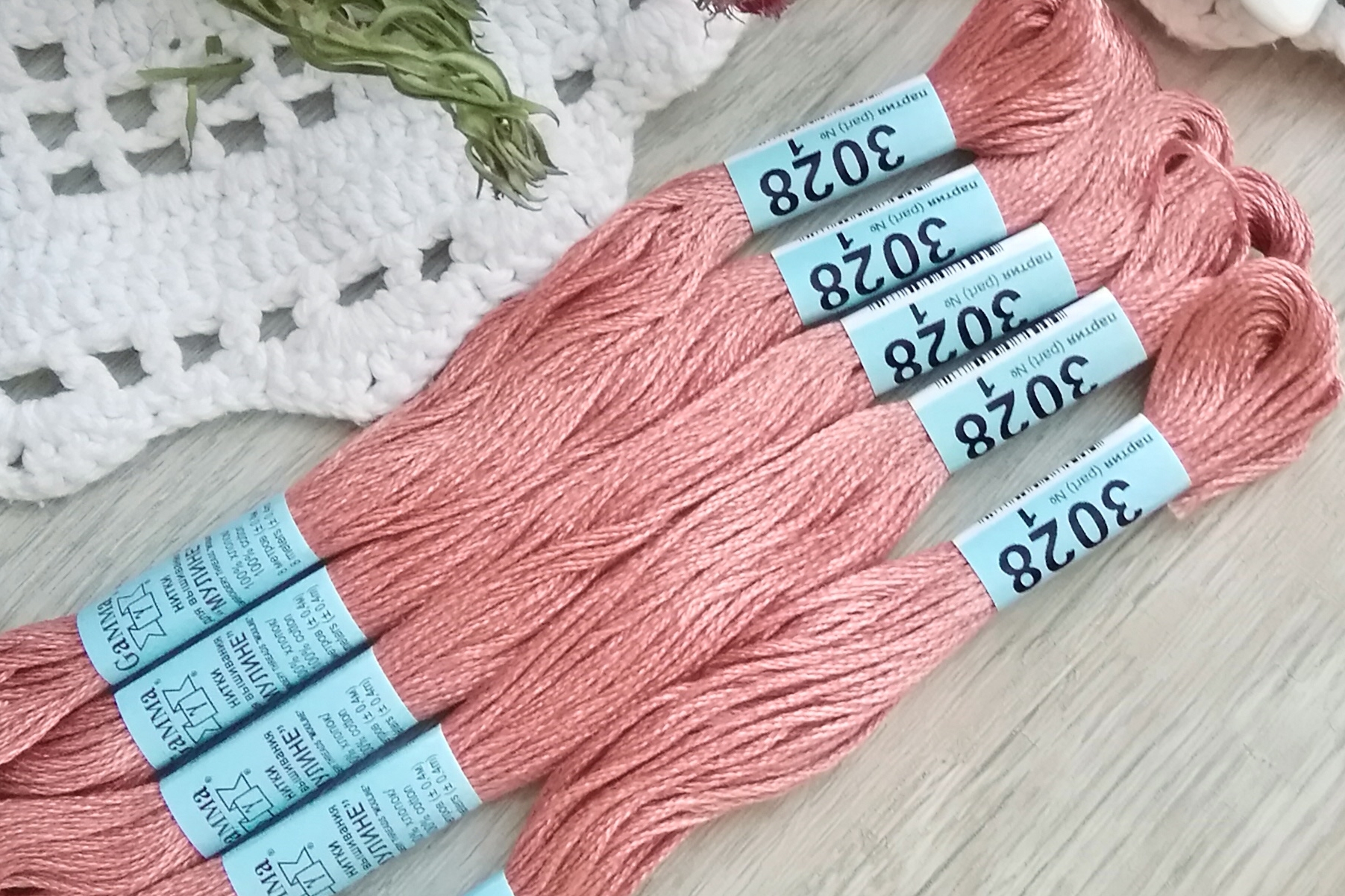 мулите хлопок бежевый розовый 3028