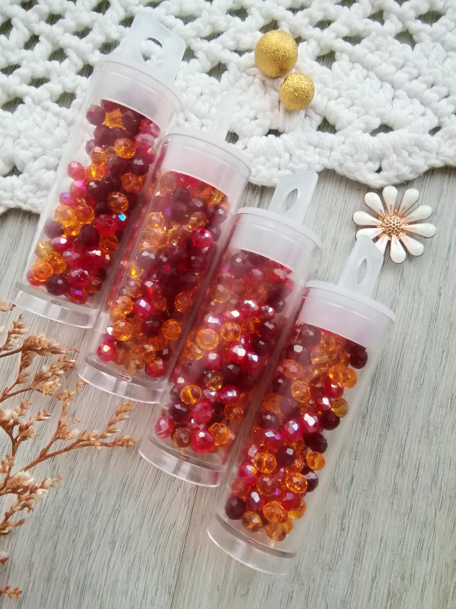 Микс ронделей ОСЕННИЙ ЛИСТ 4*3 мм