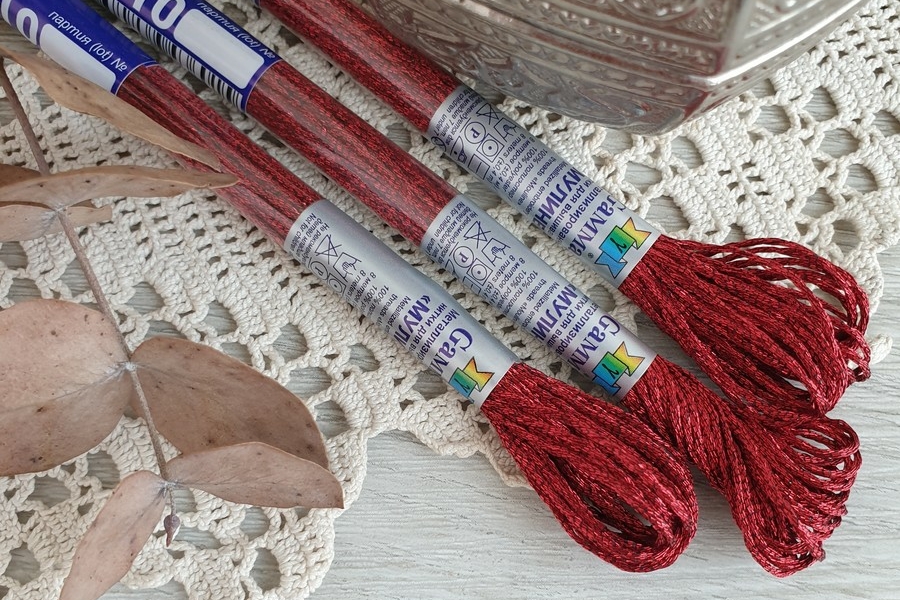 мулине металлизированное