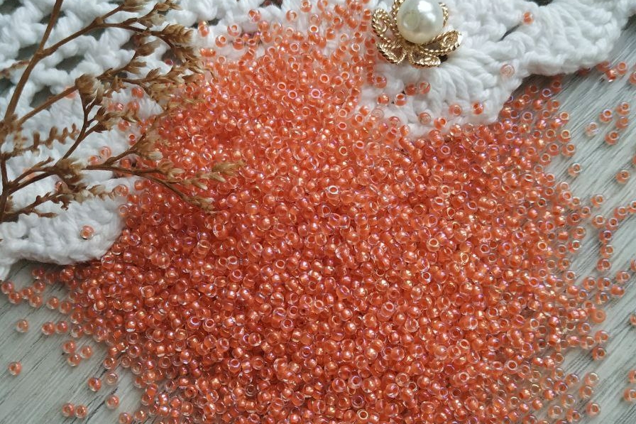 бисер Preciosa оранжевый 10/0