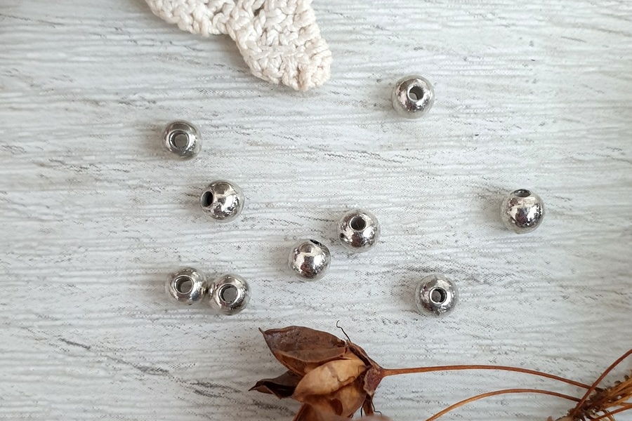 бусины металл