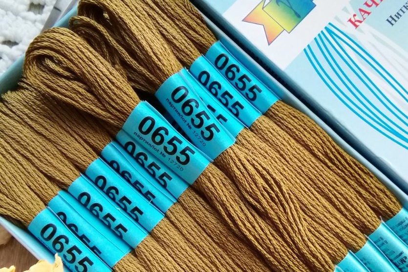 мулине хлопок Гамма, коричневый 0655