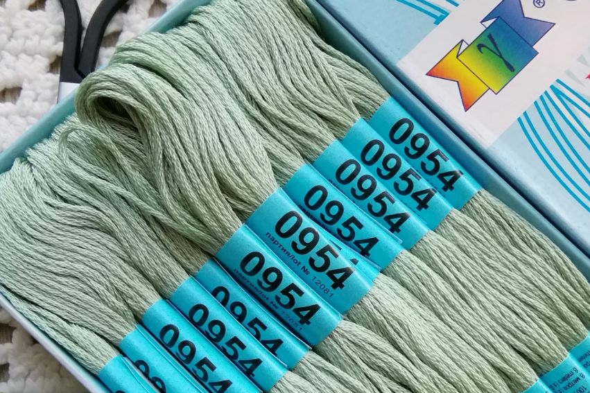 мулине гамма цвет мята 0954