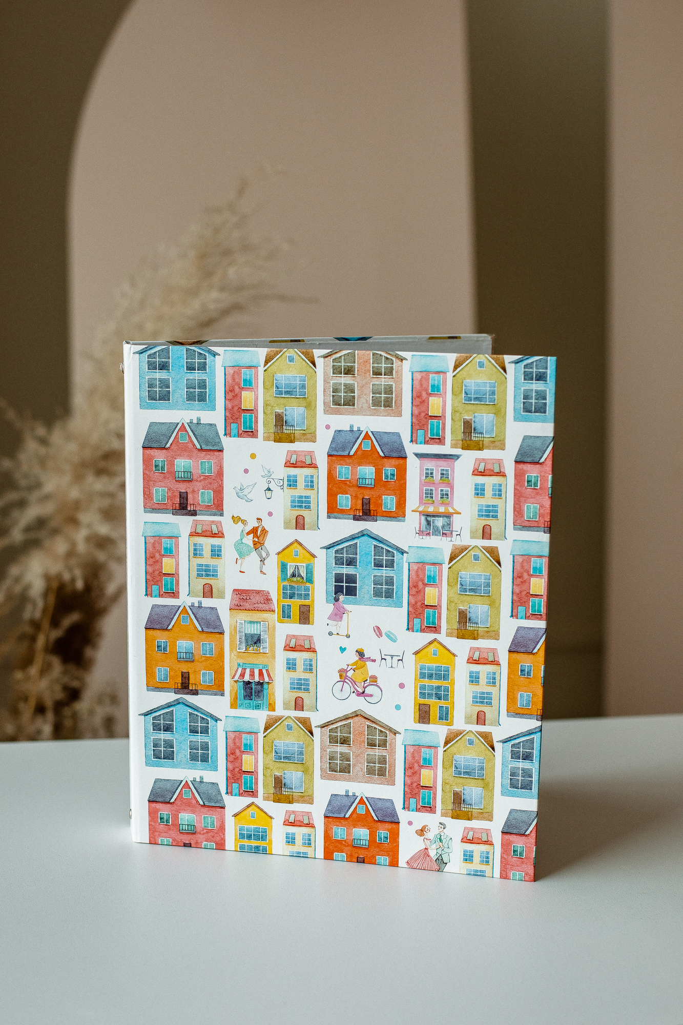 Папка на кольцах семейные документы "Домики"