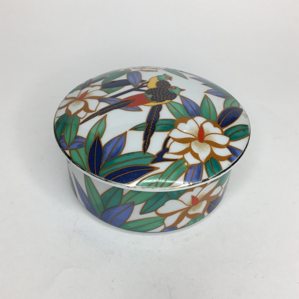 ✨Фарфоровая шкатулка с птицами Д9см Арт 912