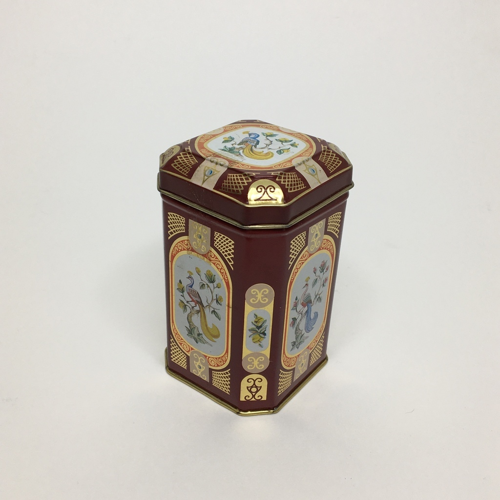 Жестяная банка малая "Птицы" Англия сер. 20 века 10 см Арт 332