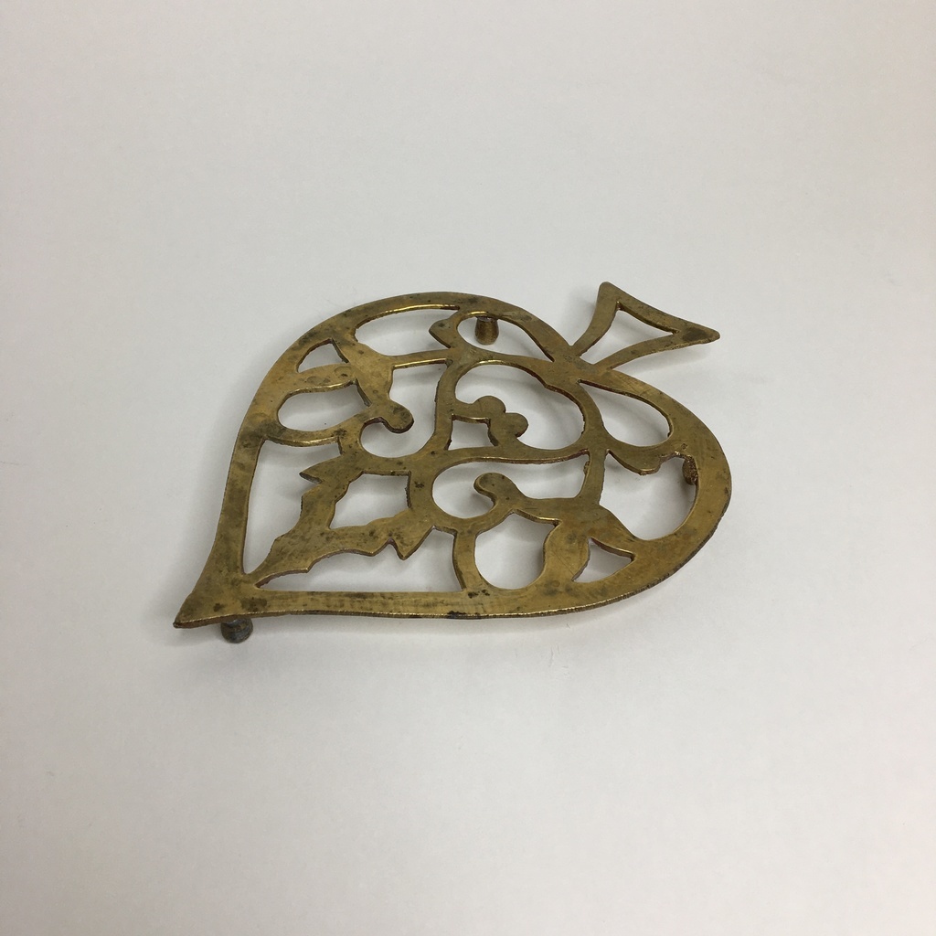 ✨Подставка под горячее "Листик" латунь Арт 1452