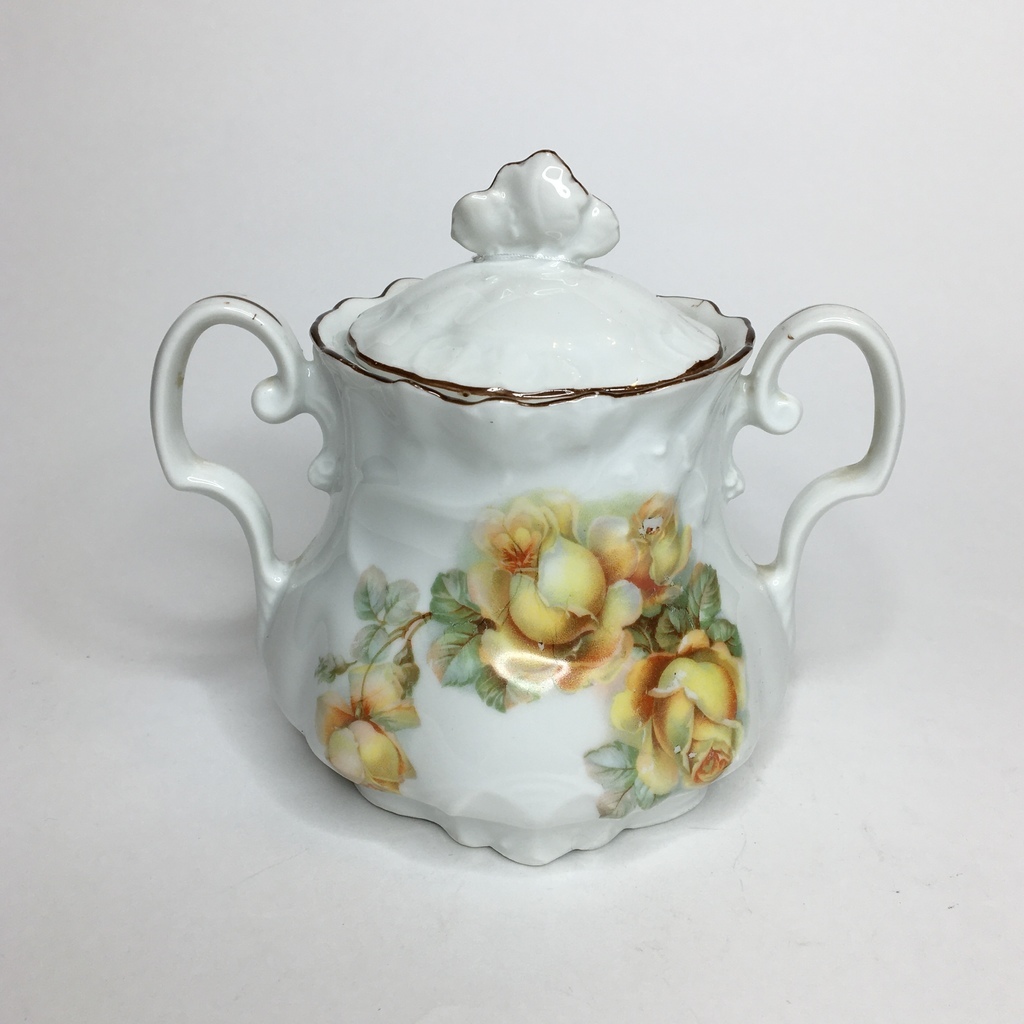 ✨Сахарница "Жёлтые Розы" Германия фарфор арт91