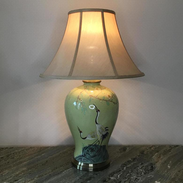 Большая интерьерная лампа "Журавли" Арт 1393