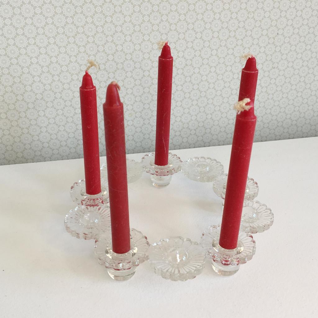 Подсвечник для маленьких свечей Швеция стекло арт32