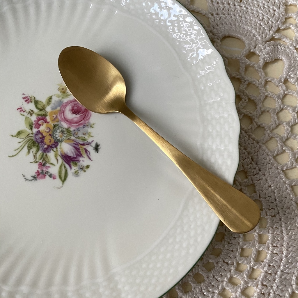 ✨Чайная ложка матовое золото 13,5 см Арт 53
