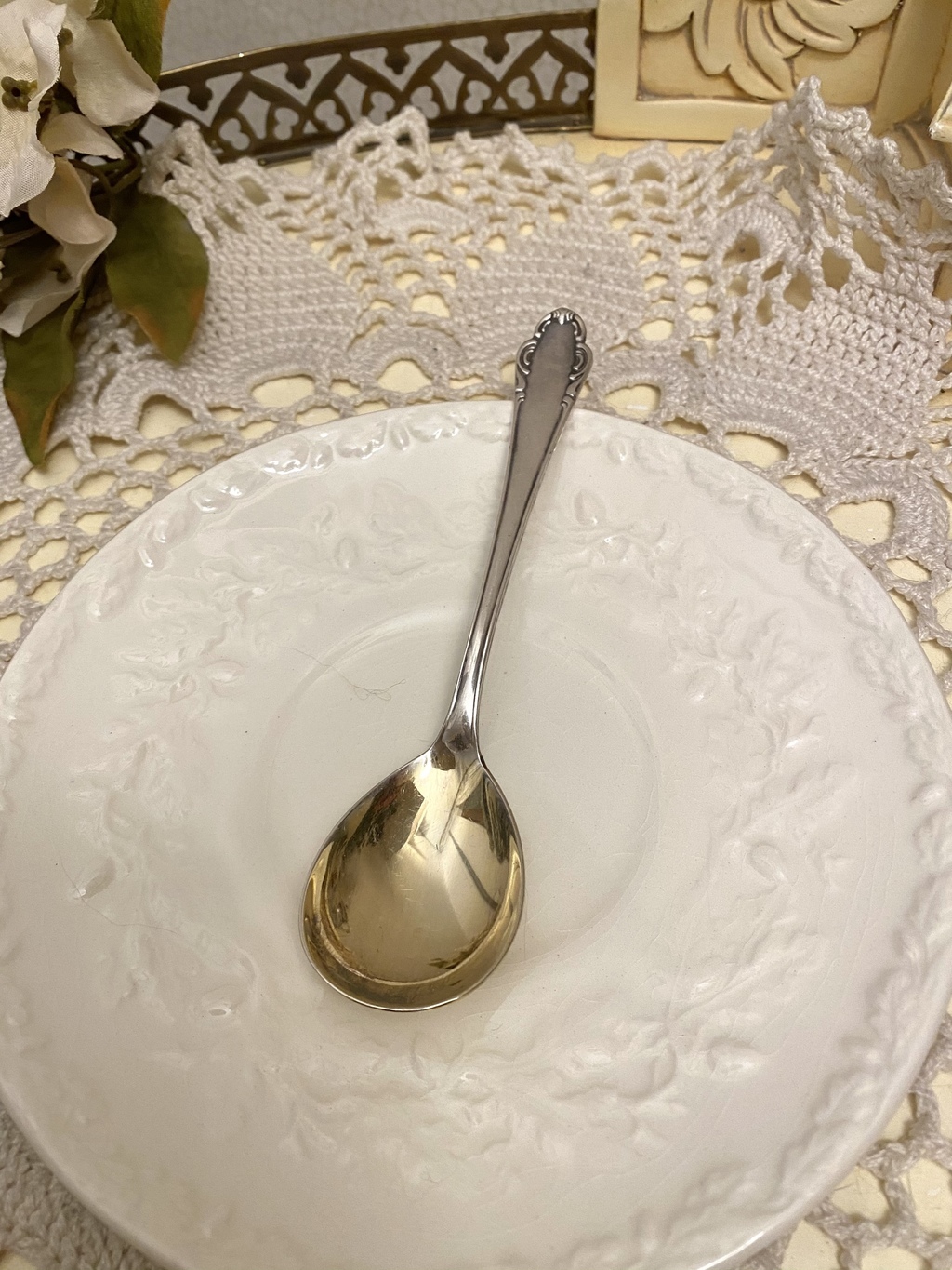 ✨Чайная ложка серебрение 14,5 см  Арт 458