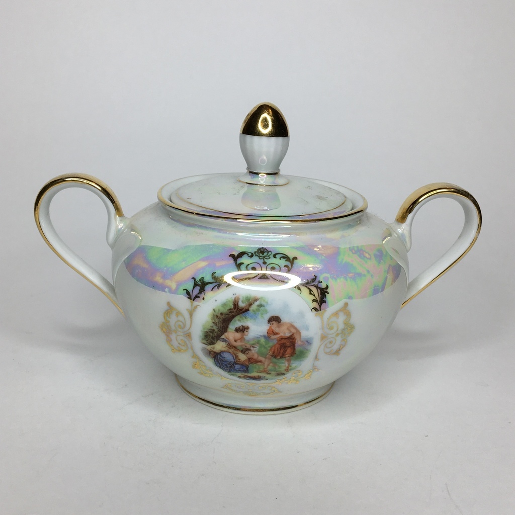 ✨Сахарница фарфор перламутр Германия Арт 629