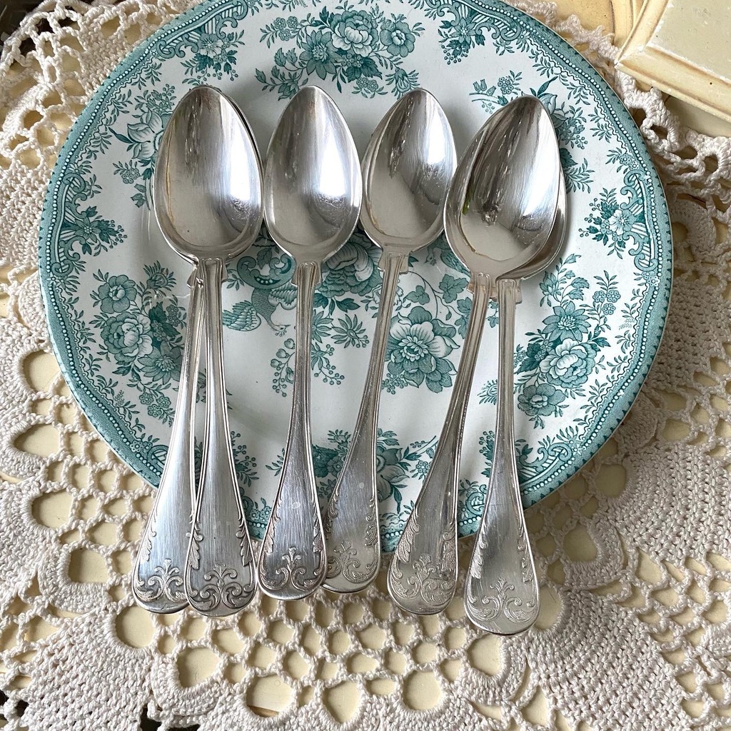 ✨Столовая ложка «Лилия» 21 см серебрение Арт 1648