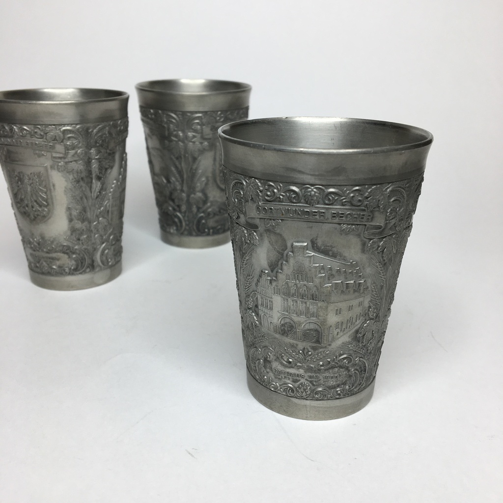 ✨Оловянный бокал с барельефом Арт 1510