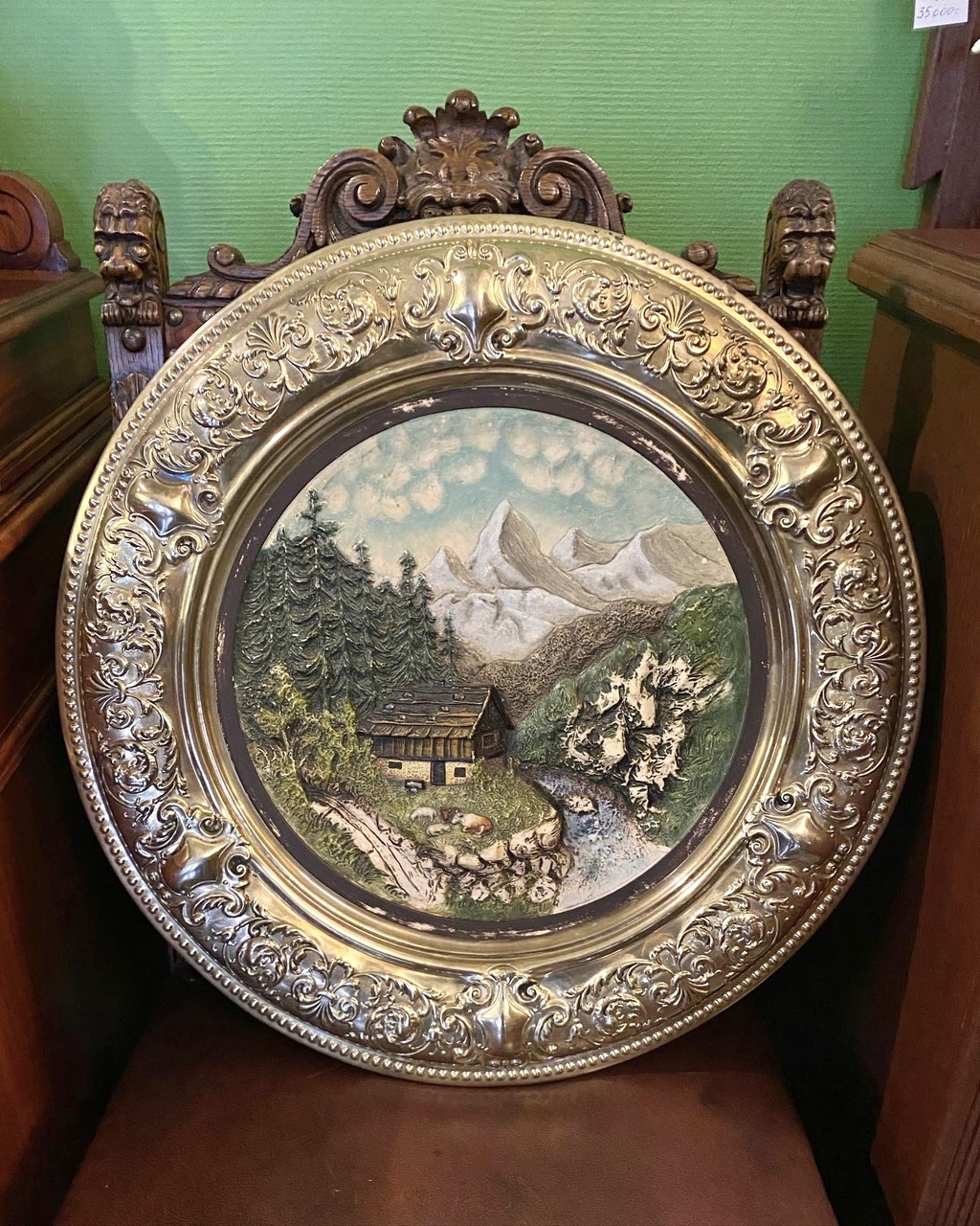 ✨Барельеф в раме  «Альпийские луга»  Арт 1516