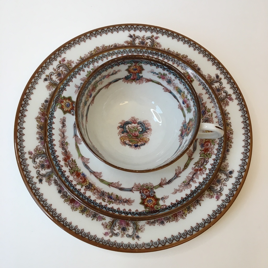 ✨Старинная Тройка Rorstrand "Messina" Швеция 1886-1908  120 мл Арт 1590