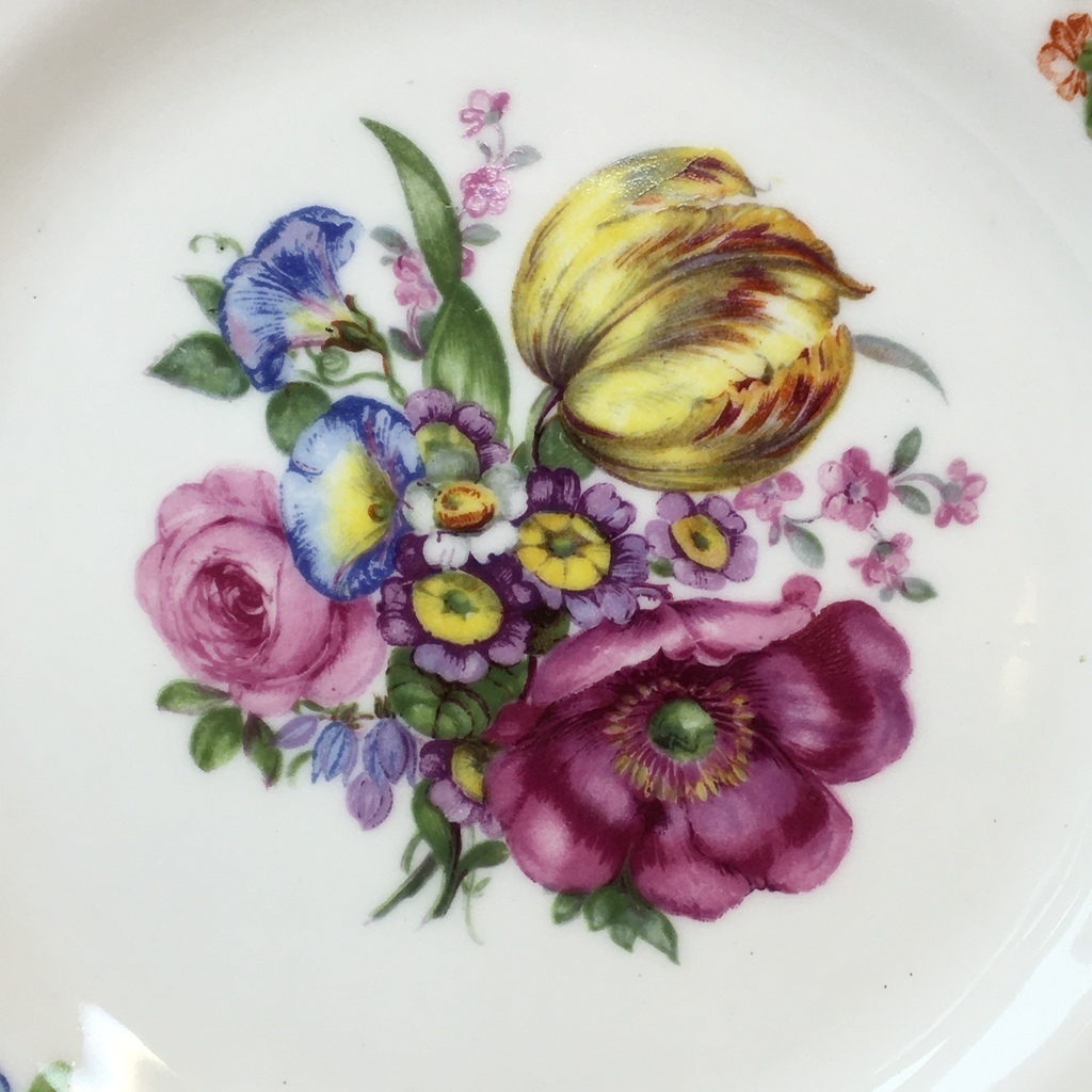 Тарелка пирожковая Англия начало 20 века костяной фарфор 17,5 см Арт 1599