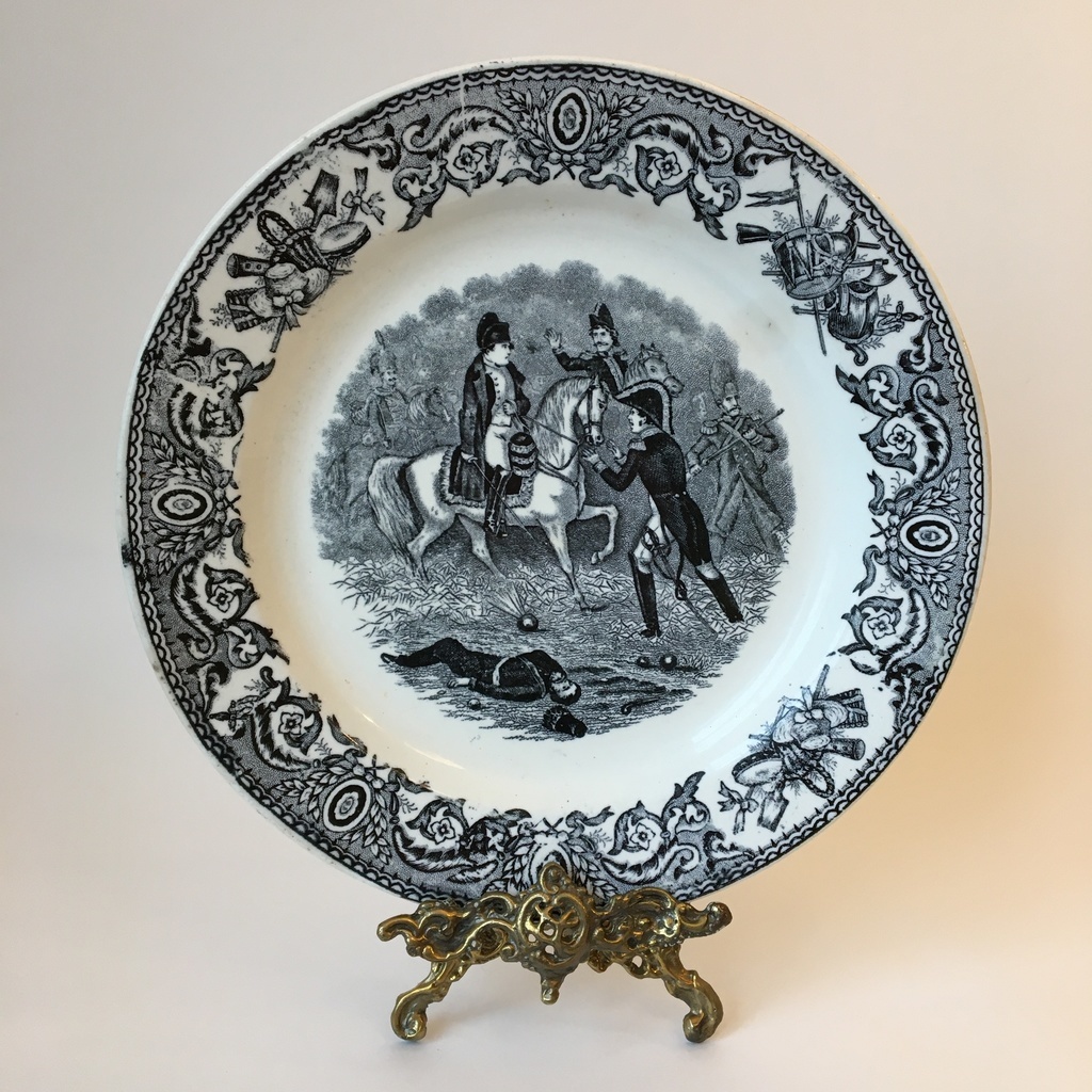 ✨Тарелка "Наполеон" Imperiale & Royale Франция рубеж веков фаянс 24 см