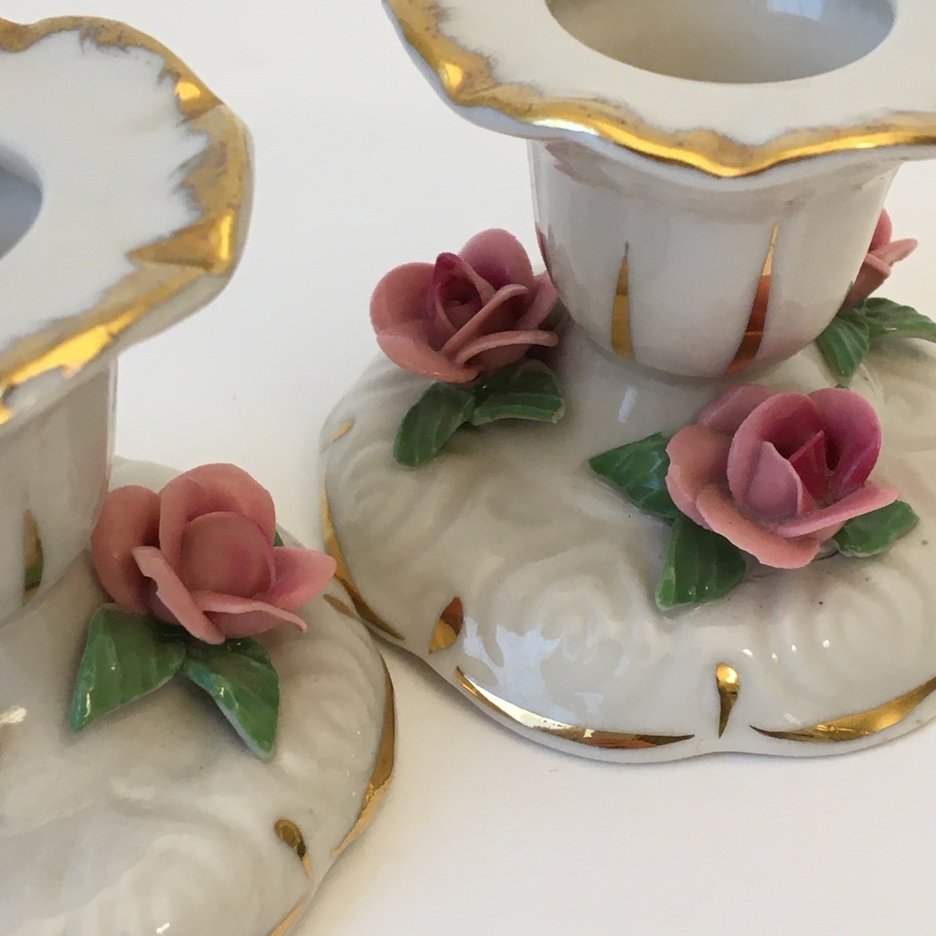 ✨Подсвечник "Розы" Германия конец 20 века фарфор Арт 1631