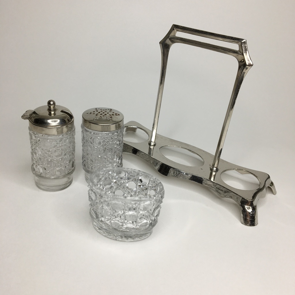 Круэт 4 предмета Швеция металл стекло