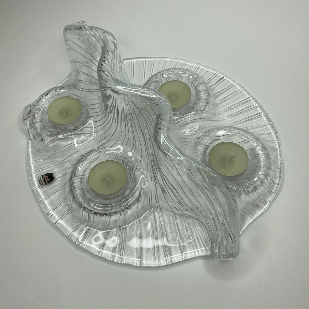 Хрустальный подсвечник «Ниагарский водопад» на четыре свечки Швеция арт 145