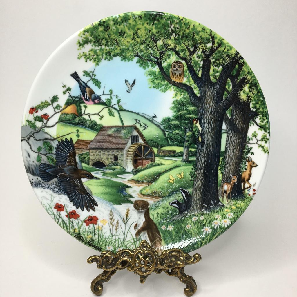 Коллекционная тарелка Wedgwood  “The Mill Stream” 21 см