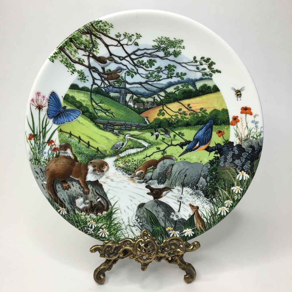 Коллекционная тарелка Wedgwood “The Babbing Brook” 21 см