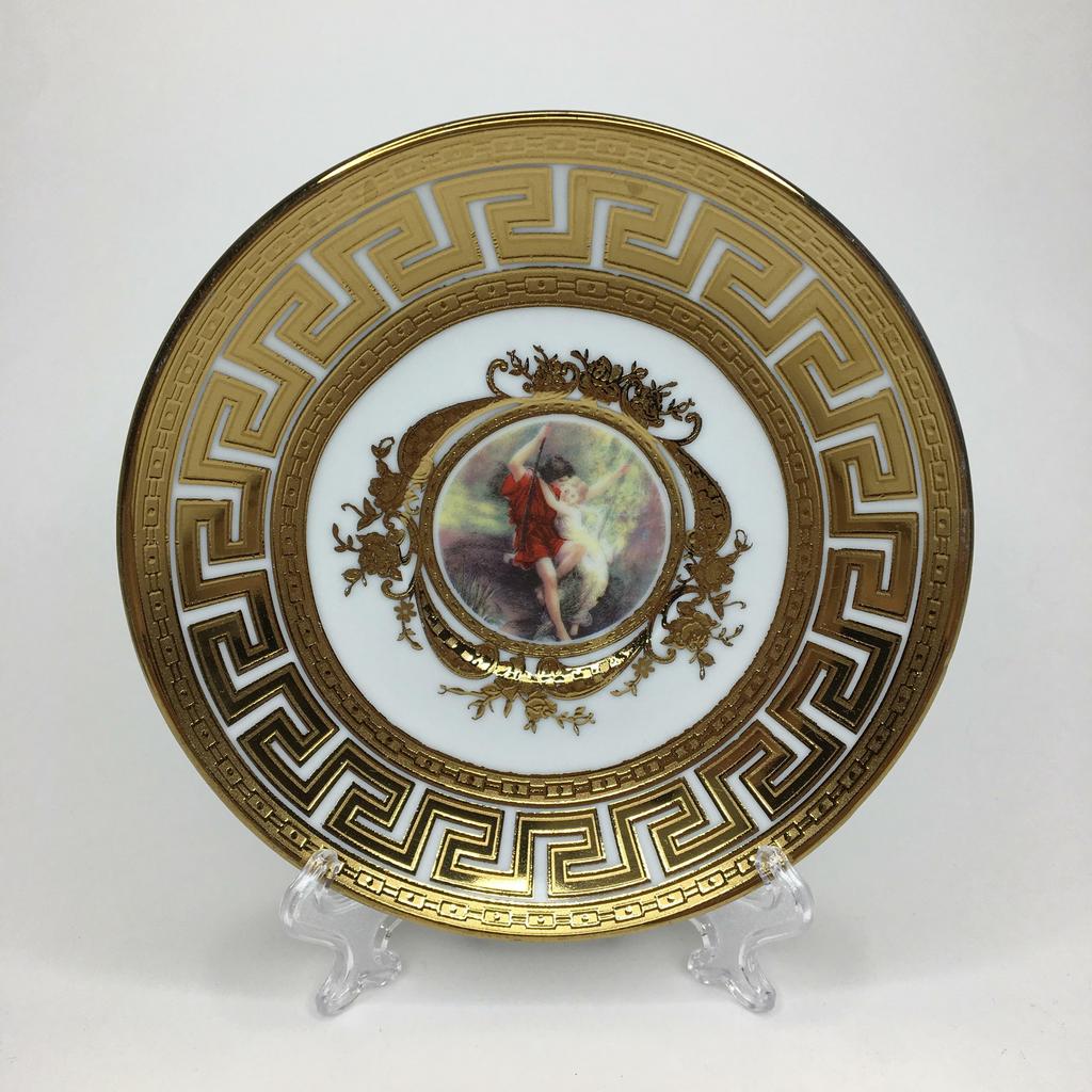 ✨Блюдце Англия «Пасторальная сценка» Позолота 13,5 см Арт 8218