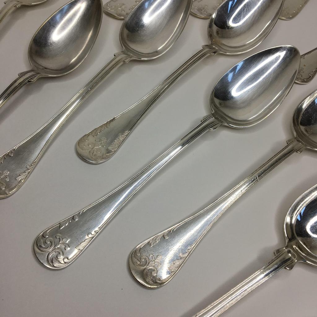 ✨Винтажная столовая   ложка «Old French» серебрение Арт 8039