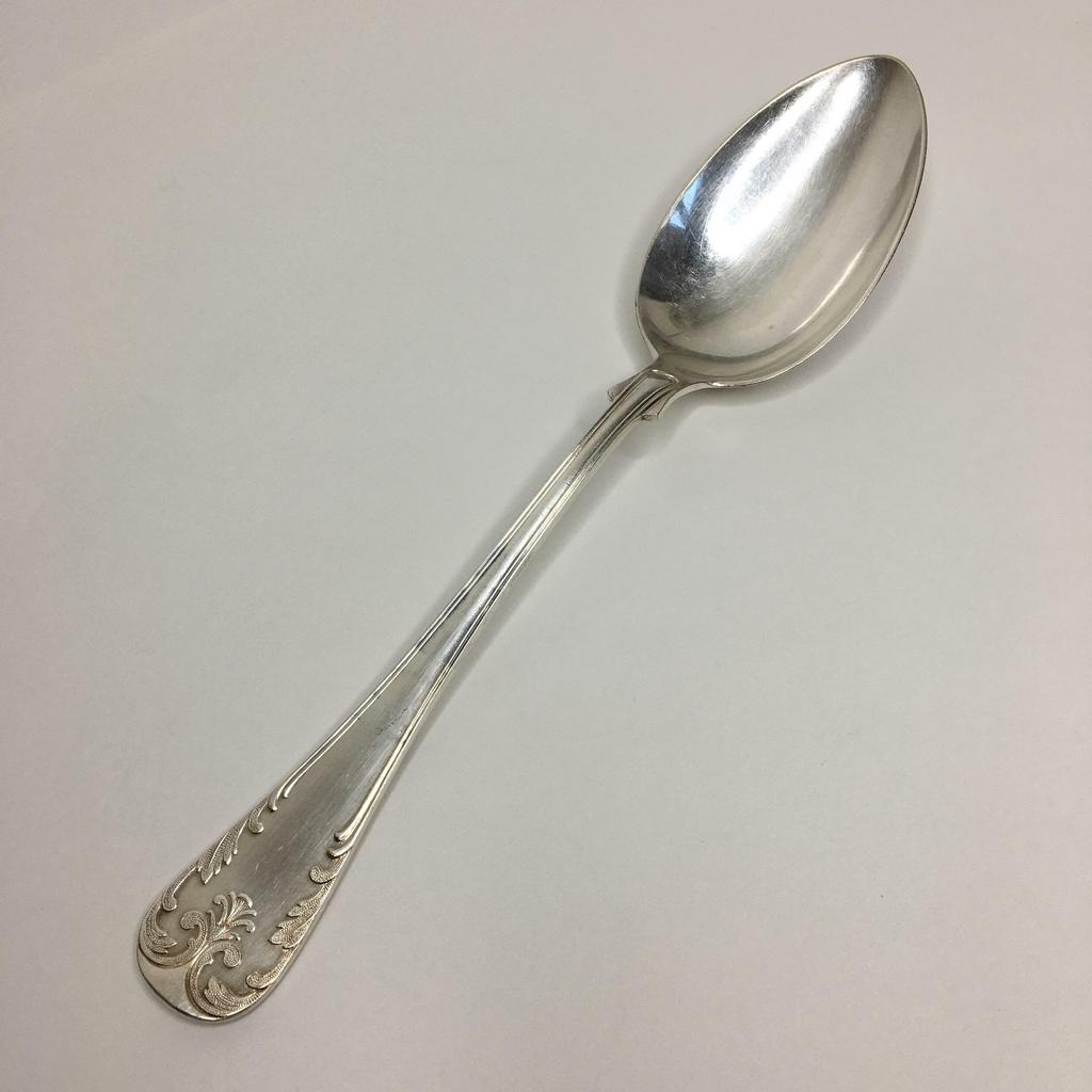 ✨Столовая ложка «Лилия» 21 см монограмма E.L. Арт 8029