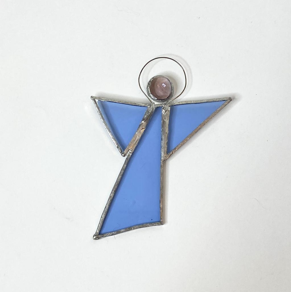 ✨Елочная стеклянная игрушка Ангел 11 см арт 499