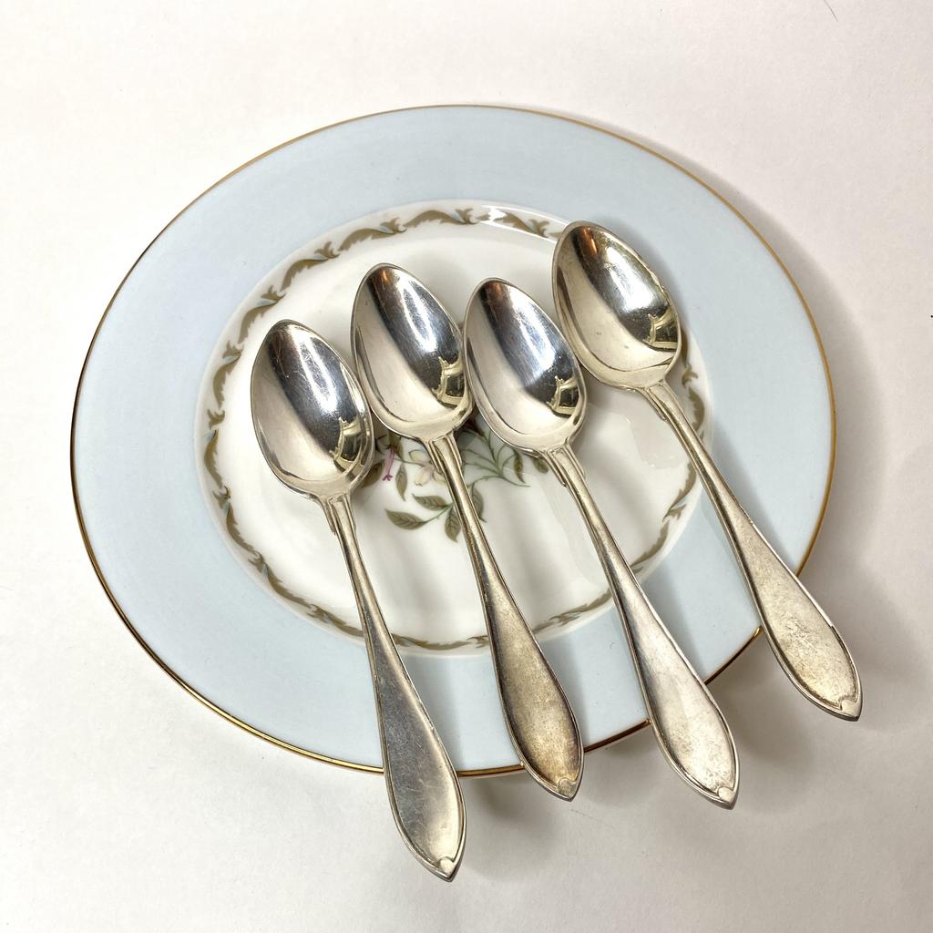 ✨Чайная ложка серебрение с инициалами Y.K 13 см Швеция арт 882