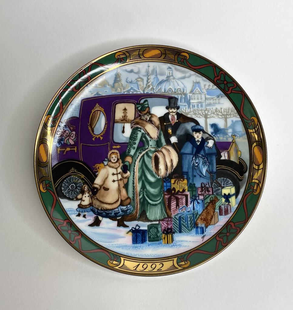 ✨Фарфоровая коллекционная тарелка «Juleindkob» Royal Copenhagen 21 см Арт 924