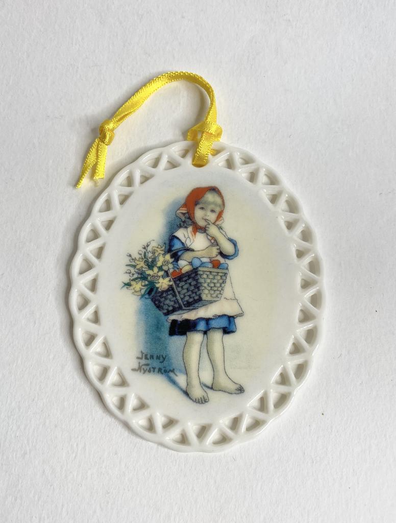 ✨Фарфоровый медальон пасхальный Швеция 8 см Арт 136