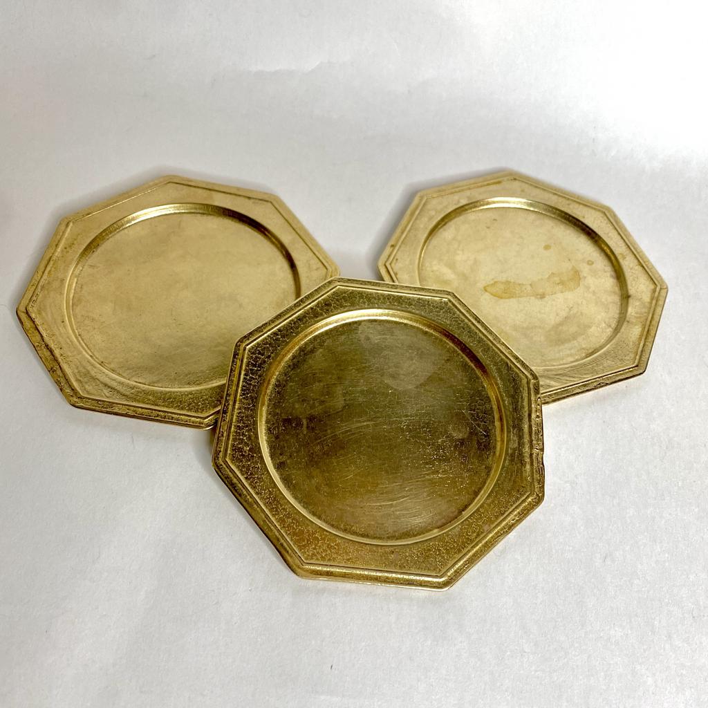 Винтажная латунная подставка под кружку Арт 886