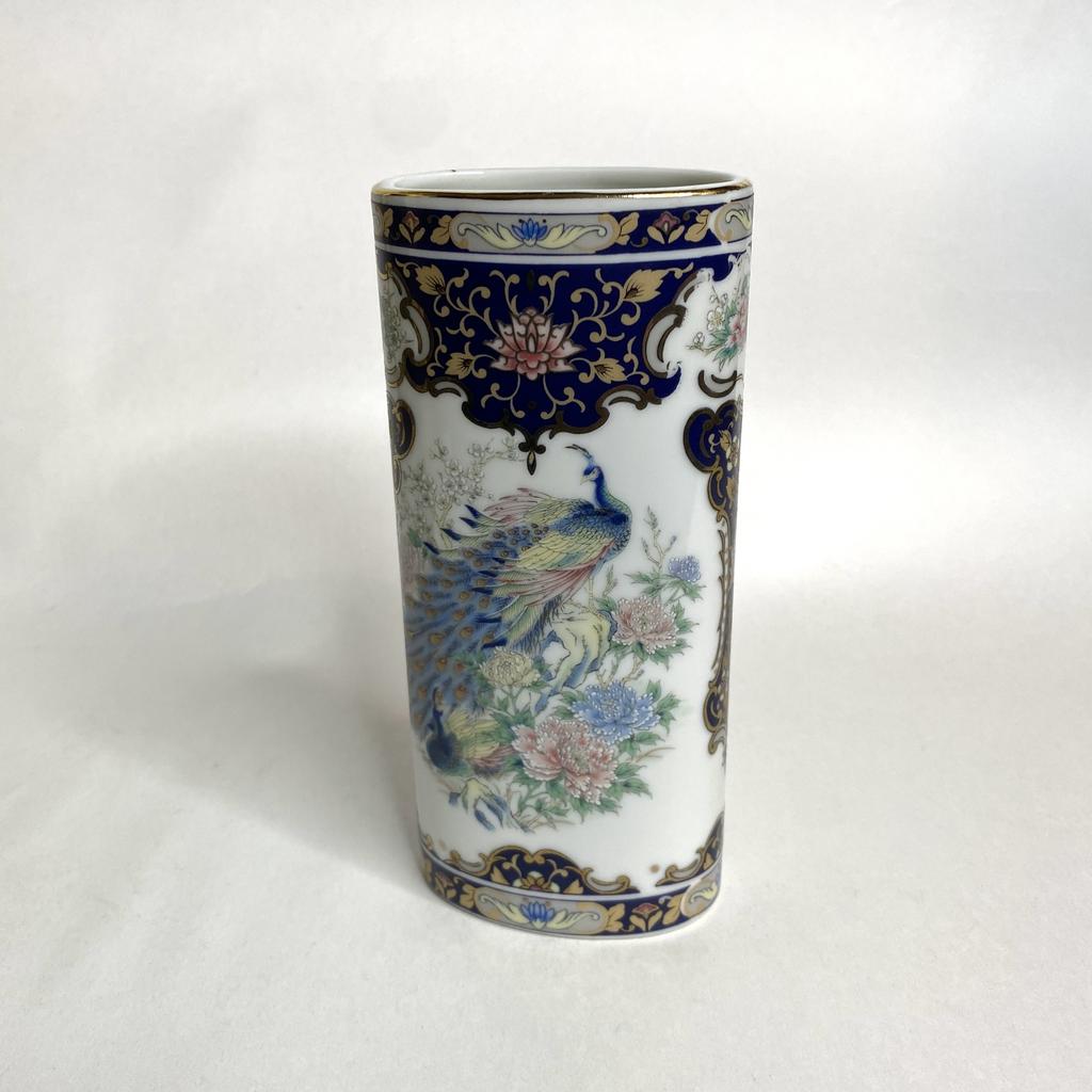 ✨Фарфоровая вазочка «Павлин»  15 см. Арт 903