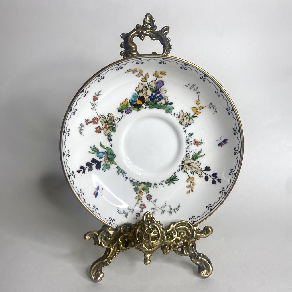 ✨Фарфоровое Блюдце Tuscan B.C.M. роспись 14 см Арт 1480