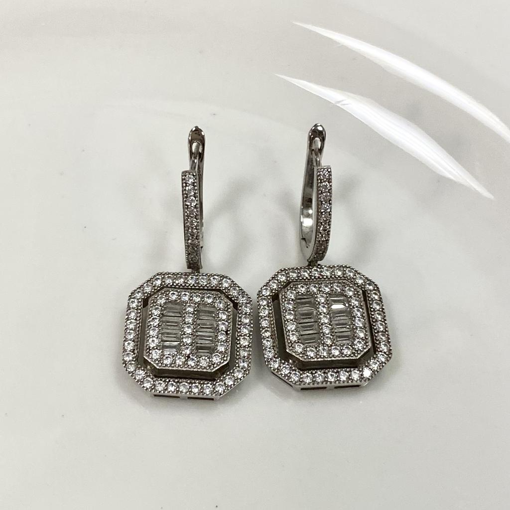 Винтаж. Серьги серебро Арт 1808