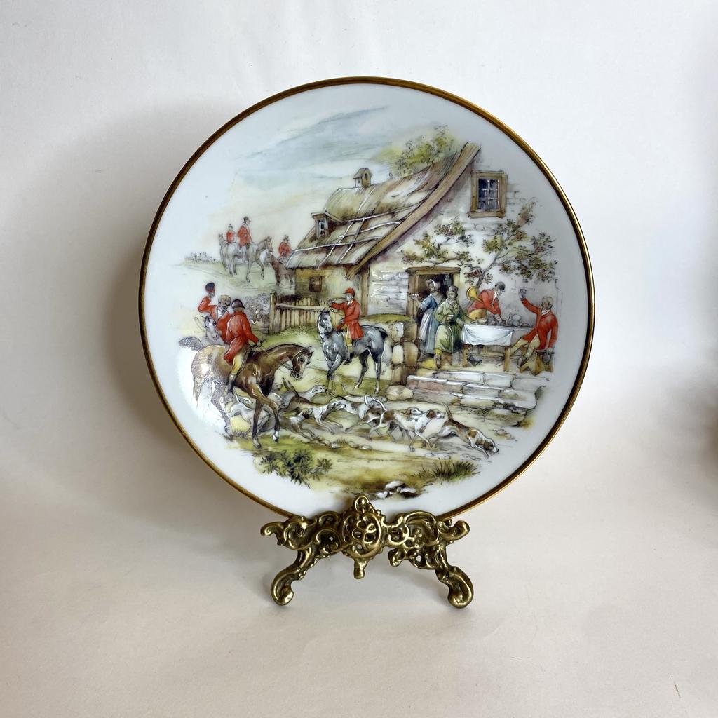 ✨Фарфоровая тарелка «Английская охота» 21 см Арт 1436
